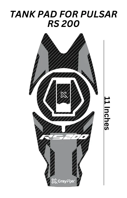 Tank Pad Compatible with Pulsar RS 200 | Size 11 Inches, Pack Of 1